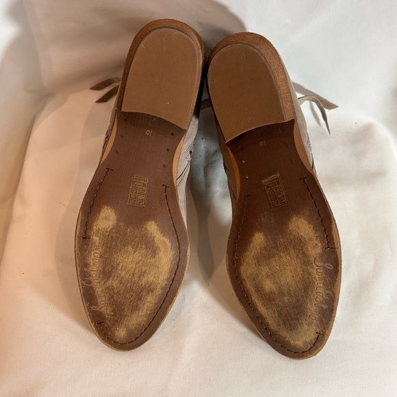 SAM EDELMAN Sz 10 Boots Stacked Heel Supple Leather Double Zipper Closure Ankle - Picture 6 of 7